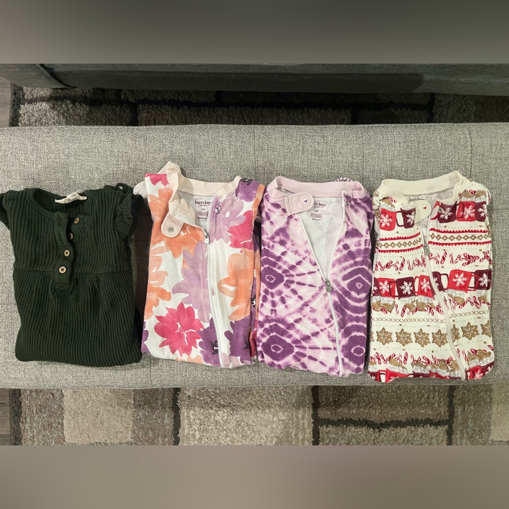 Burt’s Bees Cozy Baby Onesies and Sweater Set